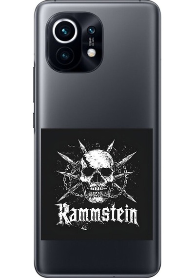 Xiaomi Mi 11 Uyumlu Şeffaf Kılıf Rammstein Tasarımlı