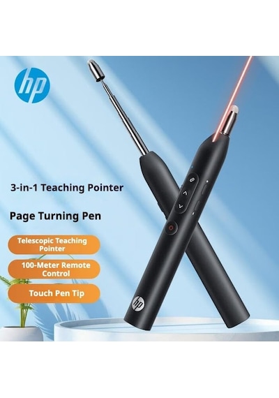 Wireless Telescopic Presentation 2.4g Kablosuz Sunum Kumandası, Usb Alıcılı, Kırmızı İşaretleyici, Dokunmatik Kontrol, Teleskopik Tasarım, Şarjlı Sunum Pointer Ss232 Çok Renkli