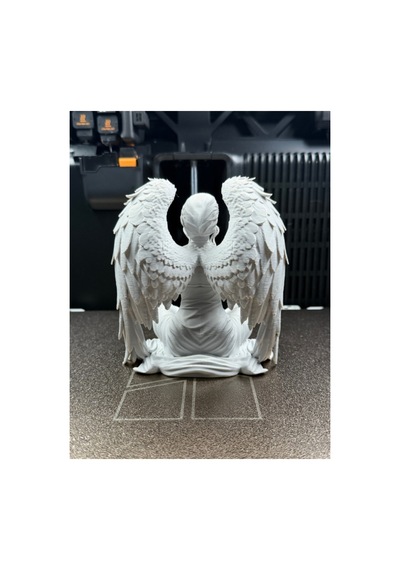 Sessiz Bekçi Oturan Melek Dekoratif Figür 15cm