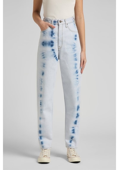 Lee Stella Regular Fit Çok Yüksek Bel Normal Paça Pamuk Mavi Kadın Jean Denim Kot Pantolon L31JGAOL Mavi