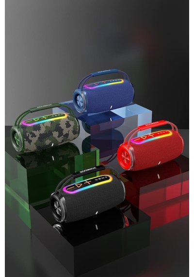 Torima Boombox680 Yeşil Kamuflaj Ipx6 Kablosuz 30w Bluetooth Hoparlör Speaker