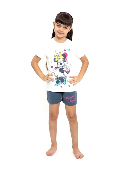 Minnie MouseD4641-3  Kız Çocuk Şort Takımı