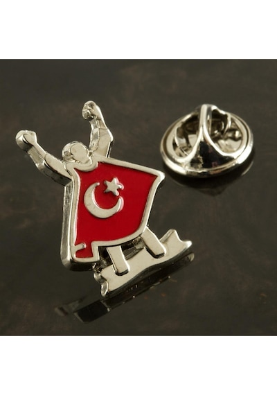 Depomıx Ay Yıldız Yaka Rozet-gümüş Rengi Çok Renkli 06427345