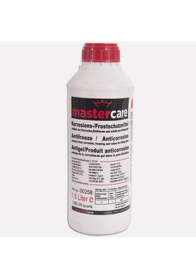 Mastercare -37c Organik Antifrizli Cam Suyu Çeşitli Miktarlarda-kırmızı