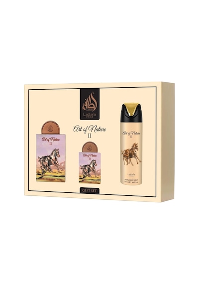Lattafa Pride Art Nature Iı Edp 100 Ml + Edp 20 Ml + 200 Ml Body Shower Unisex Parfüm Seti Odunsu