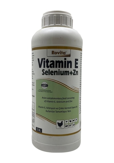 Royal İlaç Vitamin E Selenium + Zn 1 L Kanatlı Hayvanlar İçin Vitamin Ve Mineral Destekleyici Yem