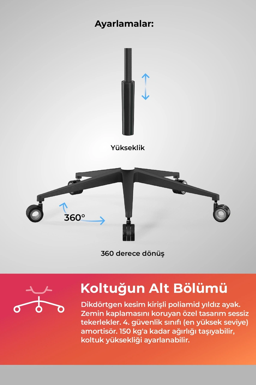 Samurai Ergonomik Koltuk Bel Destekli, Tekerlekli, Krom Ayaklı, Boyun Destekli Ofis Koltuğu - 30.3.15.2 Çok Renkli Samurai Ergonomik Koltuk Bel Destekli, Tekerlekli, Krom Ayaklı, Boyun Destekli Ofis Koltuğu - 30.3.15.2 Çok Renkli