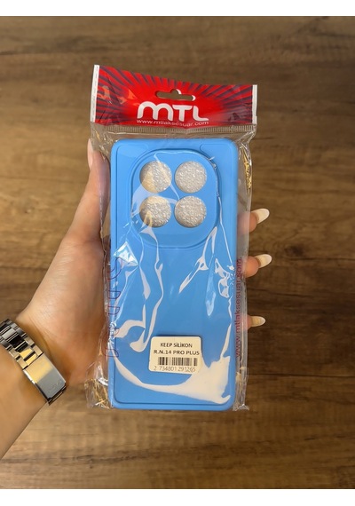 Redmi Note 14 Pro 5g Uyumlu Kamera Korumalı Darbeye Dayanıklı Renk Atmayan Keep Silikon Kılıf Mavi