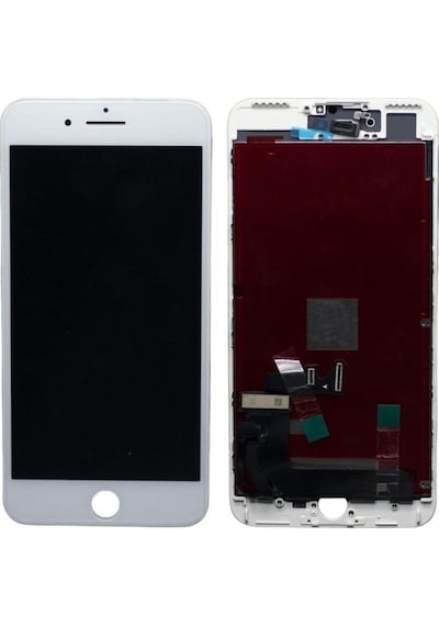 Apple Uyumlu iPhone 7 Plus Beyaz Ekran Lcd Dokunmatik B7000 15ml Yapıştırıcı Ve Kırılmaz Cam İle Beraber Yc