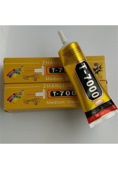 Mobilelektronik T7000 Ekran Cam Lens Kasa Kapak Çerçeve Yapıştırıcı 110 Ml Siyah