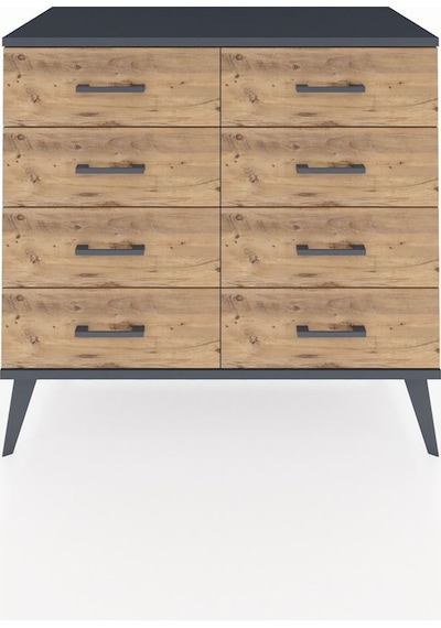 Hyperion Şifonyer 8 Çekmeceli 88x44x80 Antrasit-antrasit/çam Antrasit/çam Hyperion Şifonyer 8 Çekmeceli 88x44x80 Antrasit-antrasit/çam Antrasit/çam