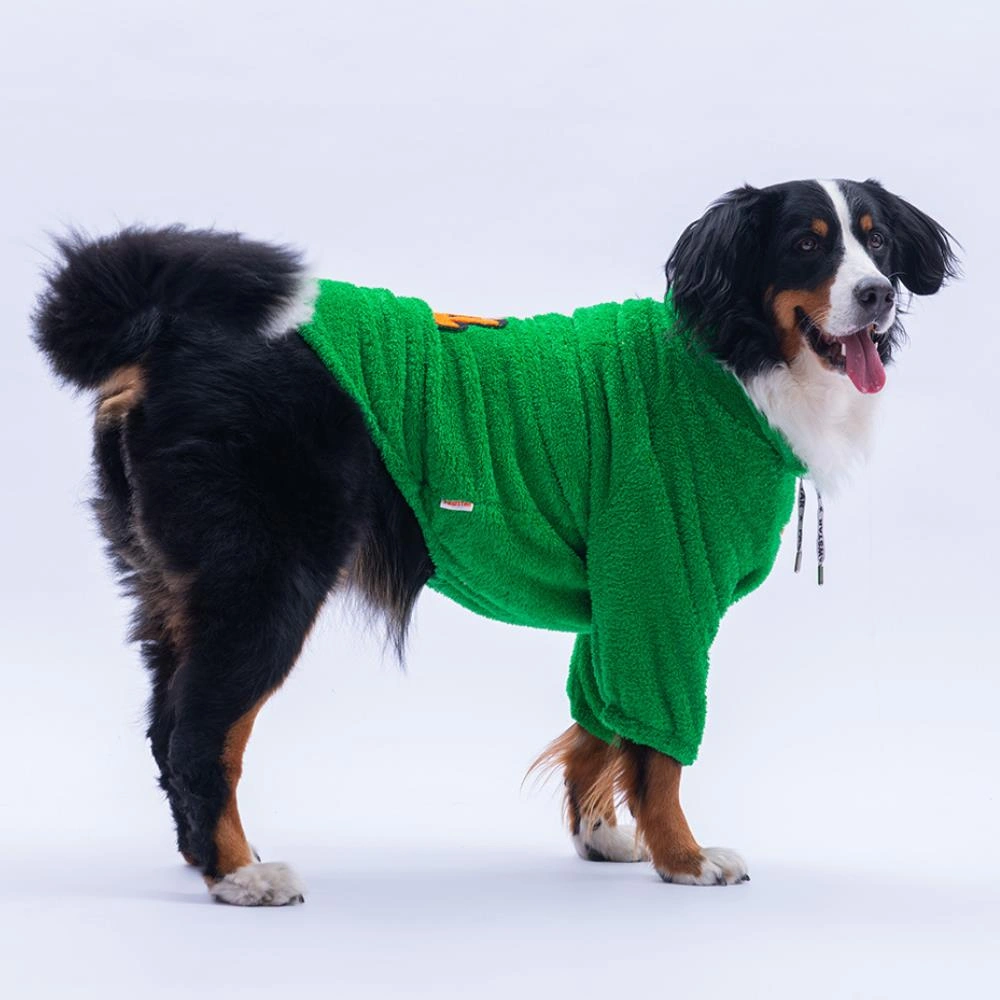 Yeşil Oslo Chill Urban Moods Peluş Orta Büyük Irklar Köpek Kıyafeti Köpek Sweati