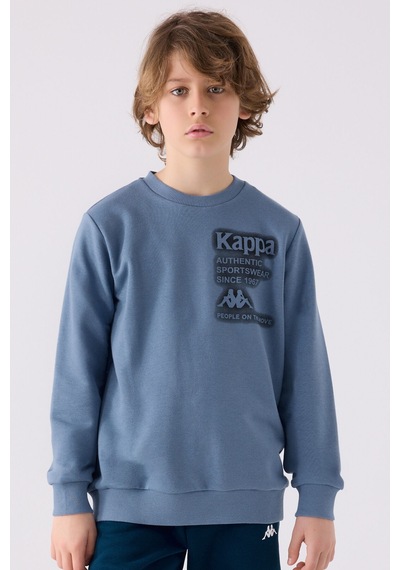 Kappa Erkek Çocuk Mavi Sweatshirt 5274-45416 Mavi
