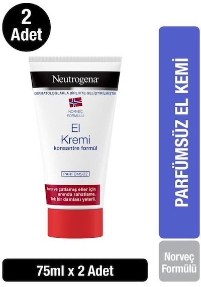 Neutrogena Norveç Parfümsüz El Kremi 2 x 75 ML