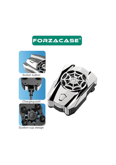 Forzacase Asus Rog Phone 6 5000 Rpm Kablolu Isı Önleyici Soğutucu Fan Cooler - Fc559