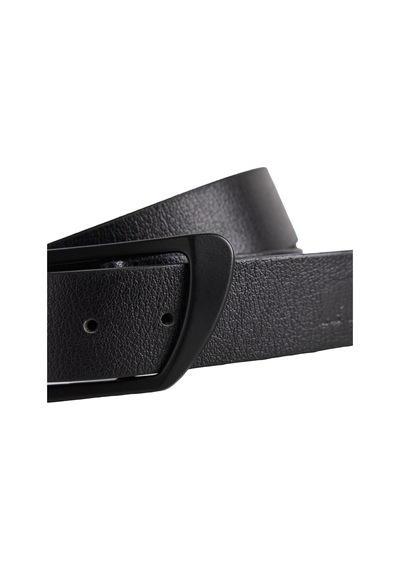 Bad Bear Tail Belt Siyah Deri Erkek Kemer - 105 Cm Siyah