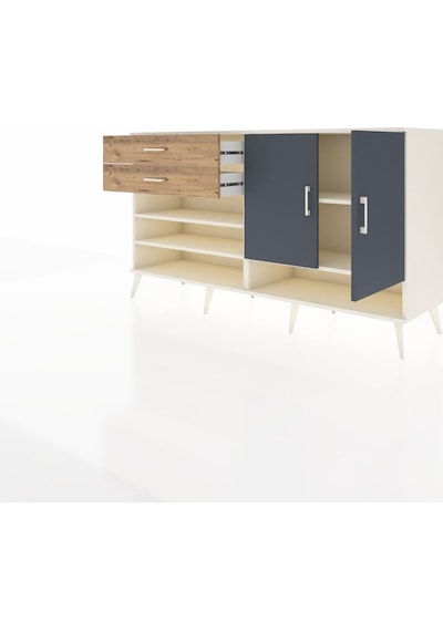 Hyperion Konsol 4 Raflı 2 Çekmeceli 2 Kapaklı 176x44x99 Aytaşı-an Aytaşı-antrasit/çam Hyperion Konsol 4 Raflı 2 Çekmeceli 2 Kapaklı 176x44x99 Aytaşı-an Aytaşı-antrasit/çam
