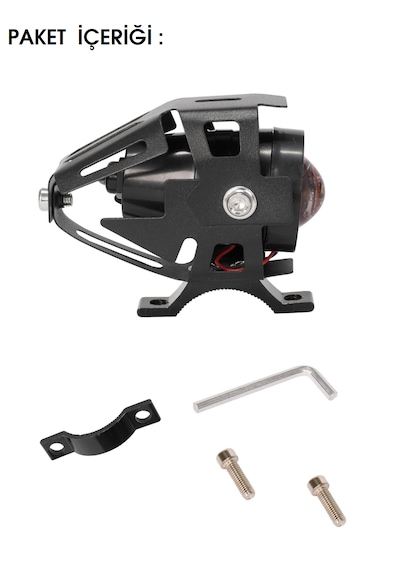 Onvo 0v-012 Ön Far Lambası Mercekli Beyaz Işık Metal Koruma