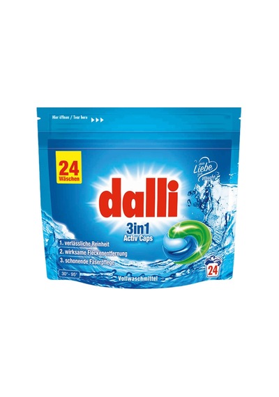 Dalli Etkili Leke Çıkarma Özellikli Kapsül Çamaşır Deterjanı 3'ü 1 Arada 24 Yıkama Diğer