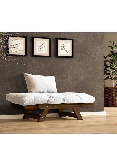 Woodesk Adalar Masif Ceviz-kırık Beyaz Renk Berjer Cpt8131-140 Kırık Beyaz