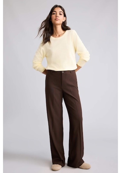 Defacto Straıght Fıt Fleto Cepli Normal Bel Standart Boy Pantolon F6214ax26aubn207 Kahve-bn207