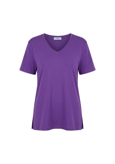 Hanezza Kadın Büyük Beden V Yaka Yanı Yırtmaçlı Pamuklu Viskon T- Shirt Serifikalı Kumaş Mor - 30798238 Mor Hanezza Kadın Büyük Beden V Yaka Yanı Yırtmaçlı Pamuklu Viskon T- Shirt Serifikalı Kumaş Mor - 30798238 Mor