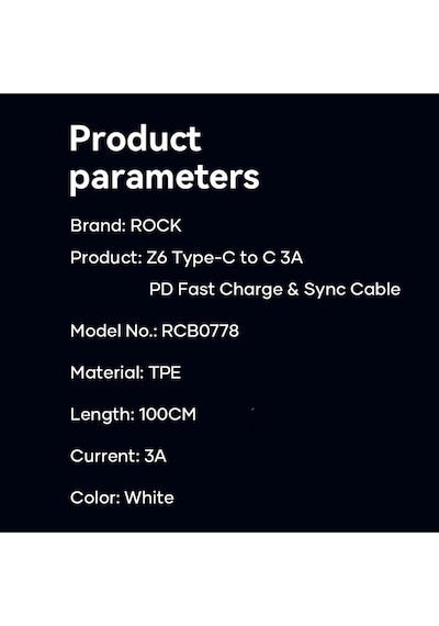 Z6 Type-c To Type-c 3a Pd 2 Metre Şarj Ve Data Kablosu Beyaz