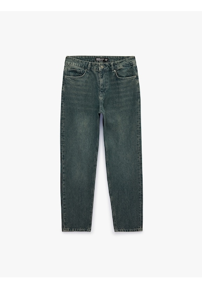 Koton Normal Bel Regular Fit Tapered Jean Pantolon - Joe Jean İndigo Stone 7wam40145nd İndigo - Taş Koton Normal Bel Regular Fit Tapered Jean Pantolon - Joe Jean İndigo Stone 7wam40145nd İndigo - Taş