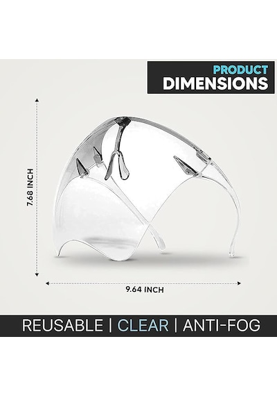 Polikarbon Maske Siperlik Tam Yüz Koruyucu Polikarbon Siperlik Face Shield With Glasses
