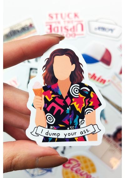 Stranger Things Sticker Paketi 23 Parça Kaliteli Su Geçirmez Etiket Seti Çok Renkli