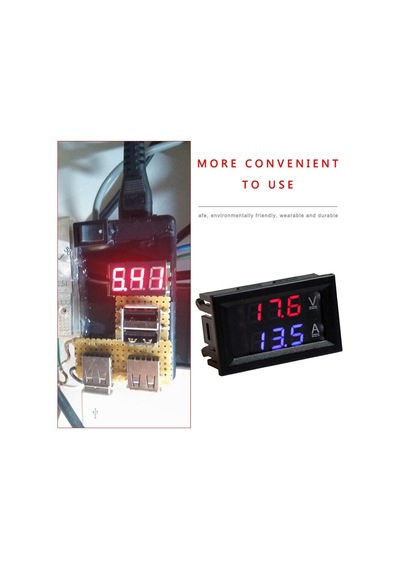 10a-led Dijital Voltmetre Ampermetre Us Dc 100 V 10/50/100a Voltmetre Ampermetre Led Çift Dijital Volt Amp Metre Ölçer
