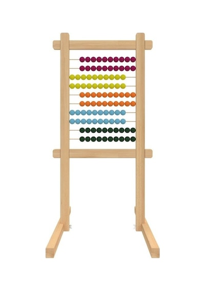 100 Boncuklu Ahşap Abaküs 55x100cm