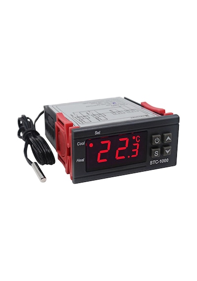 Robodünya-Stc-1000 Ac 110-220V 10A Lcd Ekranlı Ntc Sensörlü Sıcaklık Kontro