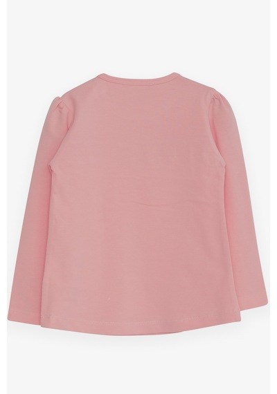 Breeze Kız Çocuk Uzun Kollu Tişört Güpürlü 1-4 Yaş, Pembe