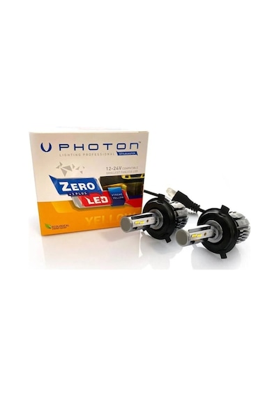 Megamarket06 Zero H4 Xtreme Yellow +3 Plus Fansız Led Zr3724 Xy