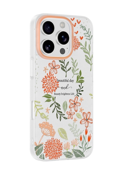 iPhone 16 Pro Max Kılıf Kamera Korumalı Desenli Zore Klip Kapak - Beautiful -