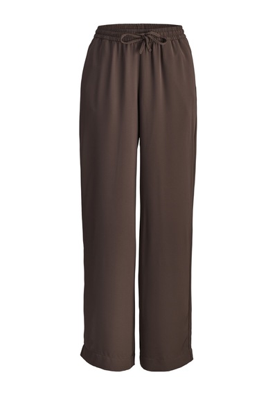 Jack & Jones Kadin Beli Lastikli Loose Fit Pantolon - Sky - 12276523 Seal Brown