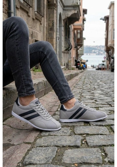 M.p 261 6576 Rahat Esnek Sneaker Erkek Ayakkabı Gri
