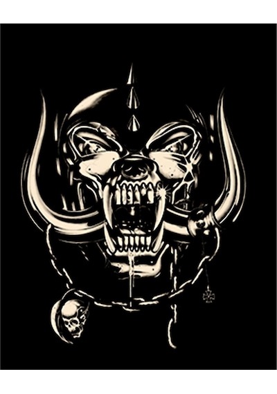 Zepplin Giyim Motörhead Logo Büyük Sırt Patch Yama Siyah