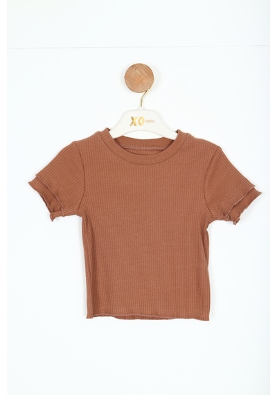 Xo Kids Kız Çocuk Tişört 1-4 Yaş 36021 Kahverengi