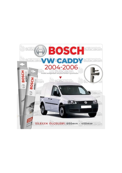 Volkswagen Caddy Muz Silecek Takımı 2004-2006 Bosch Aeroeco