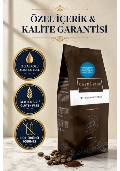 Caffe Rino Özel Karışımlı Geleneksel Dibek Türk Kahvesi 250 G