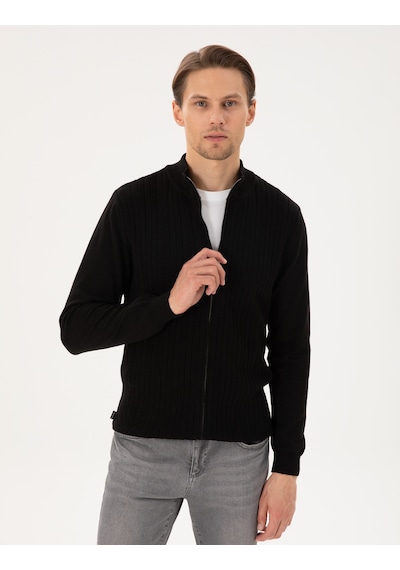 Pierre Cardin Erkek Siyah Hırka Triko 50300508-vr046 Siyah