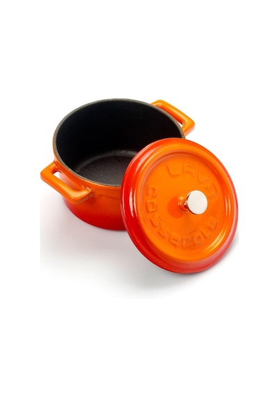 Ayrex Metal Döküm Mini Tencere, 10 Cm, 0.35 L Hacim, Turuncu Diğer