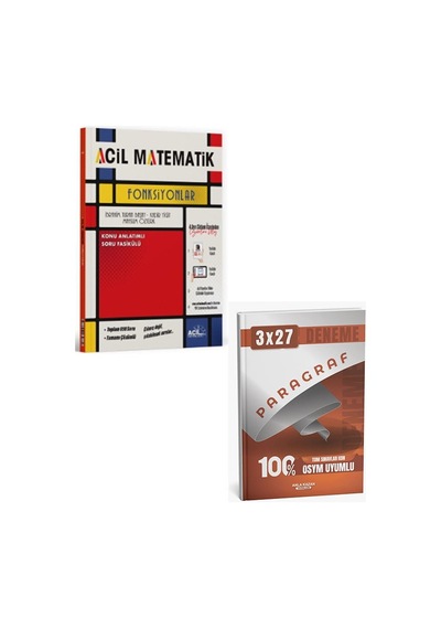 2027 Acil 2027 Tyt Matematik Acil Fonksiyonlar+anla Kazan Paragraf Deneme