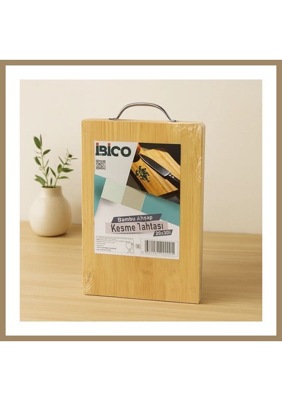 Bezos Bambu Kesme Tahtası 20x30x1.7 Cm - Metal Kulplu 22