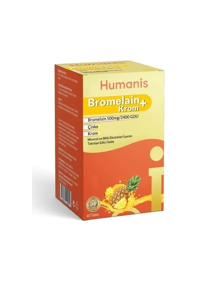 Humanis Bromelain + Krom 60 Tablet