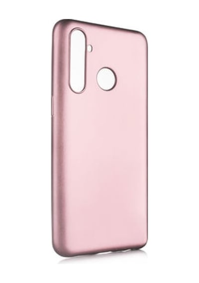 Realme 5 Pro Kılıf Esnek Yapılı İnce Slim Silikon Kapak Ryc/premier Rose