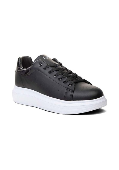 Best Of 150-26 Deri Anatomik Erkek Sneaker Siyah Beyaz Siyah Best Of 150-26 Deri Anatomik Erkek Sneaker Siyah Beyaz Siyah