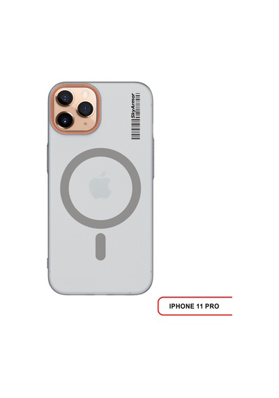 Apple iPhone 11 Pro Magsafe Uyumlu Mat Sert Klein Kılıf Gri